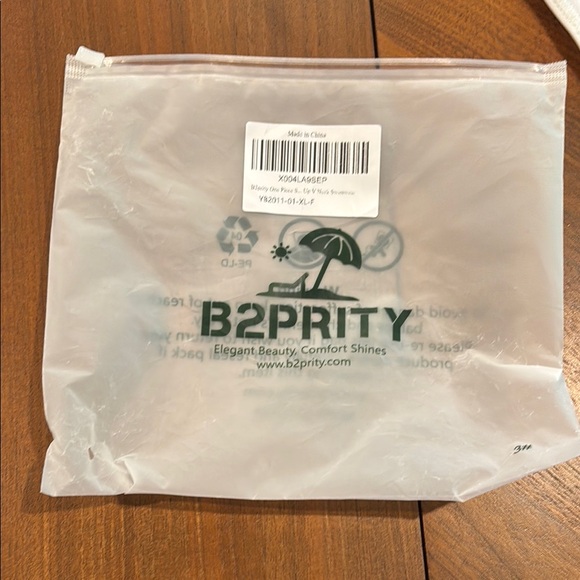 Two-Tone Brown and Cream Women's One-Piece Swimsuit - Picture 5 of 10